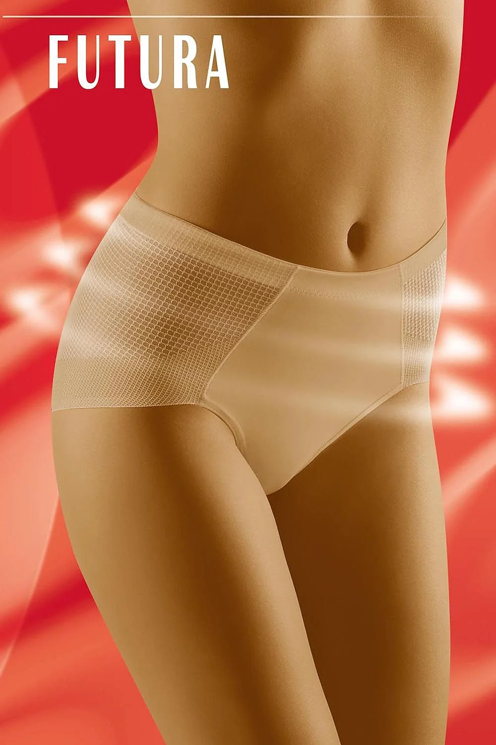 Culotte haute synthétique noire moderne texturée confortable transparente gainante pour silhouette féminine élégante et sensuelle