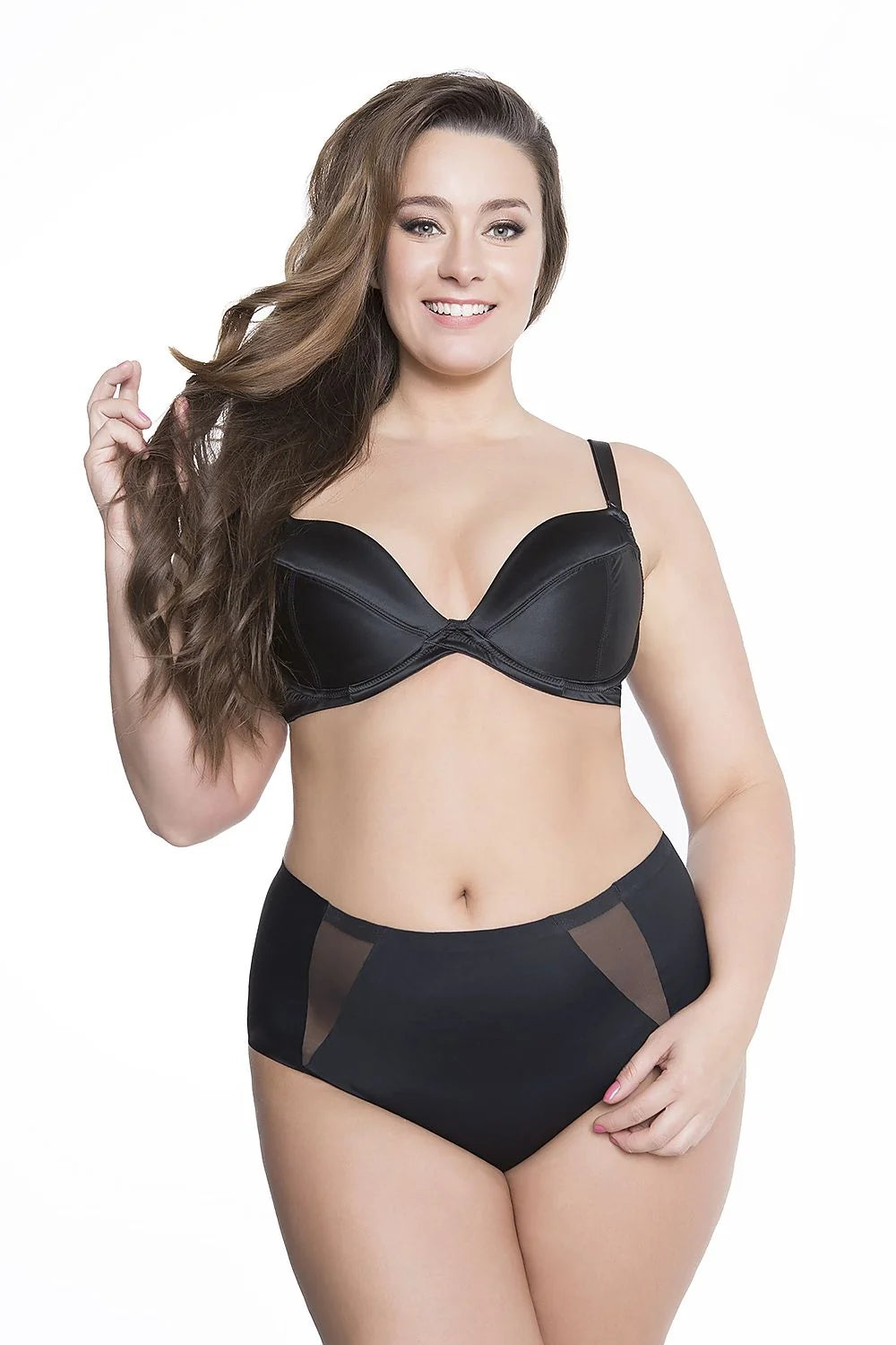 culotte invisible microfibre Julimex lingerie taille haute gainante nude beige sans coutures élasthanne seconde peau maintien léger lisse confortable