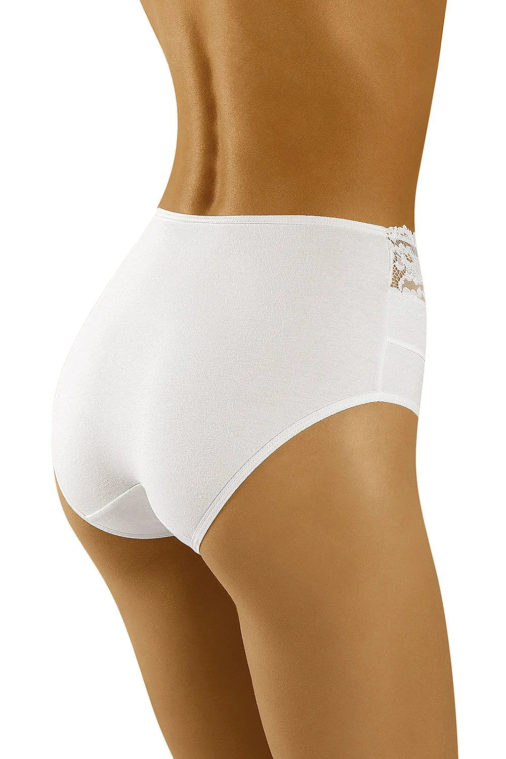 Culotte taille haute dentelle florale nude élégante romantique sexy transparence tulle lingerie raffinée Wolbar