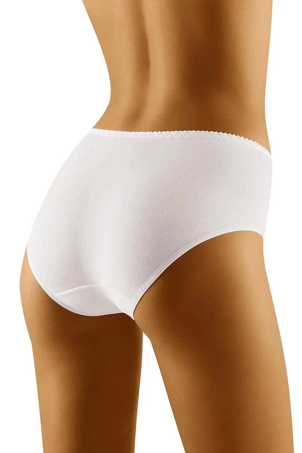 Culotte taille haute en coton et dentelle florale blanche élégante pour confort quotidien féminin