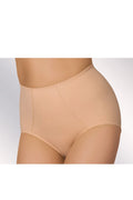 culotte taille haute microfibre beige nude gainante sculptante couvrante affinante maintien ferme invisible douce extensible coutures plates zigzag