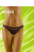 Culotte tulle dentelle sexy noire élégante motifs géométriques transparents pour femmes sensuelles et raffinées