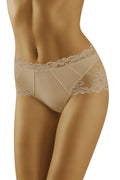 culotte Wolbar dentelle raffinée confortable élastique seyante silhouette sublimée légère douce résistante invisible respirante soignée intemporelle beige noir blanc