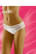 Culottes dentelle élégantes Wolbar taille basse avec motifs géométriques pour lingerie féminine chic blanche