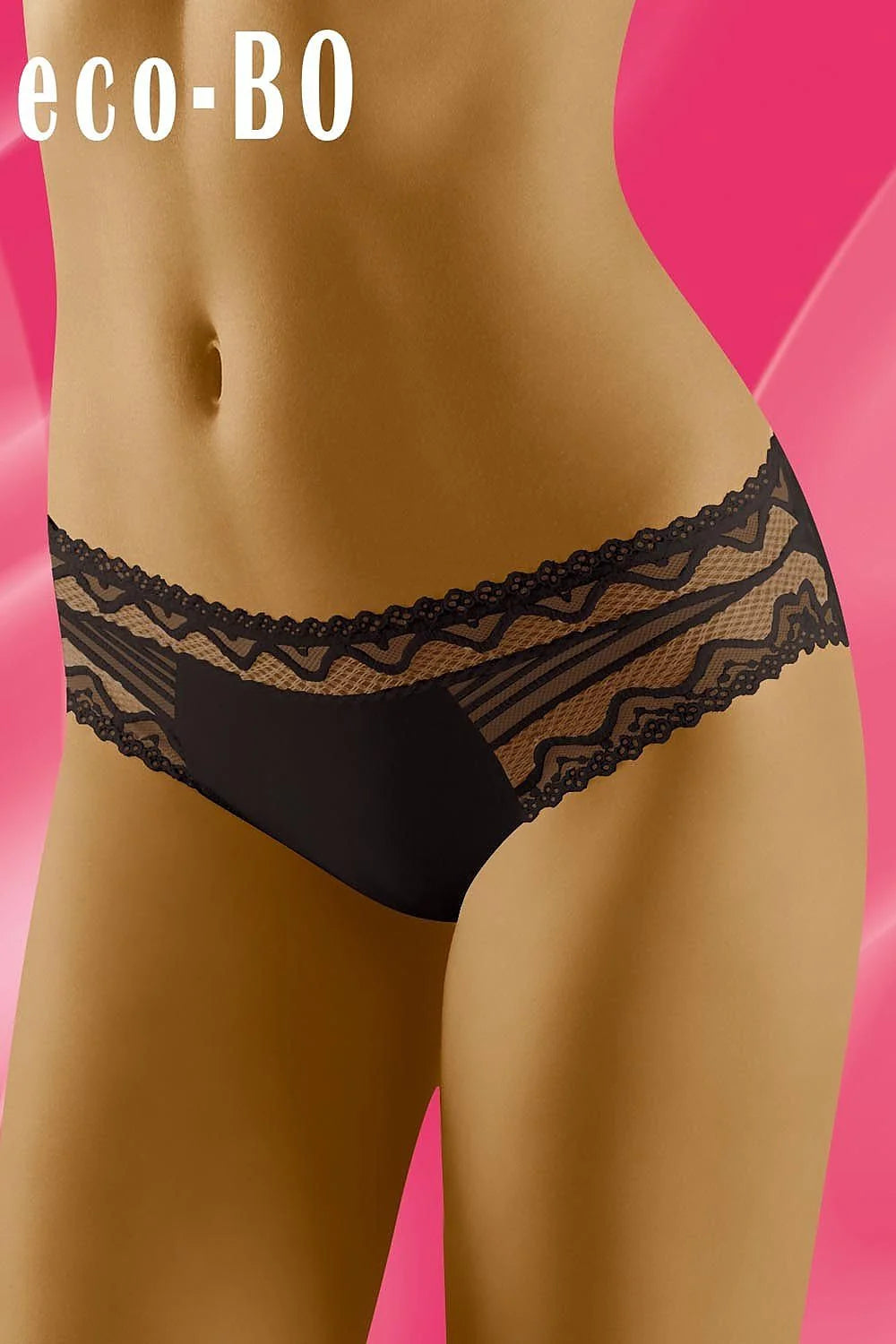 Culottes dentelle élégantes Wolbar taille basse avec motifs géométriques pour lingerie féminine chic blanche