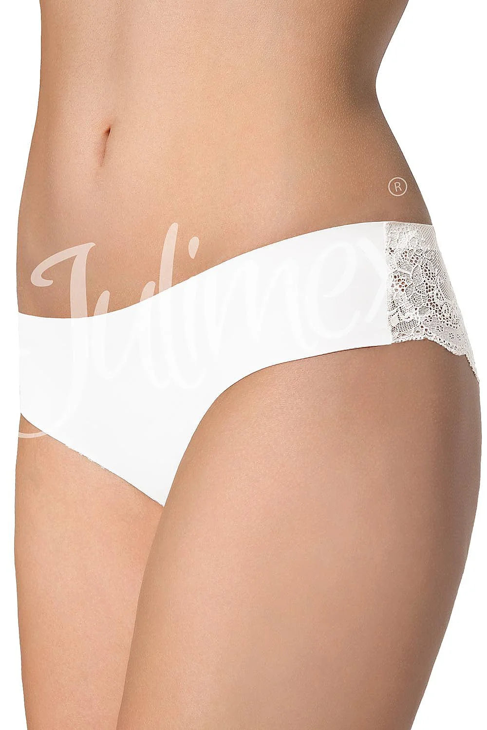 Culottes en dentelle blanche Julimex, élégantes et confortables, taille basse pour une allure romantique