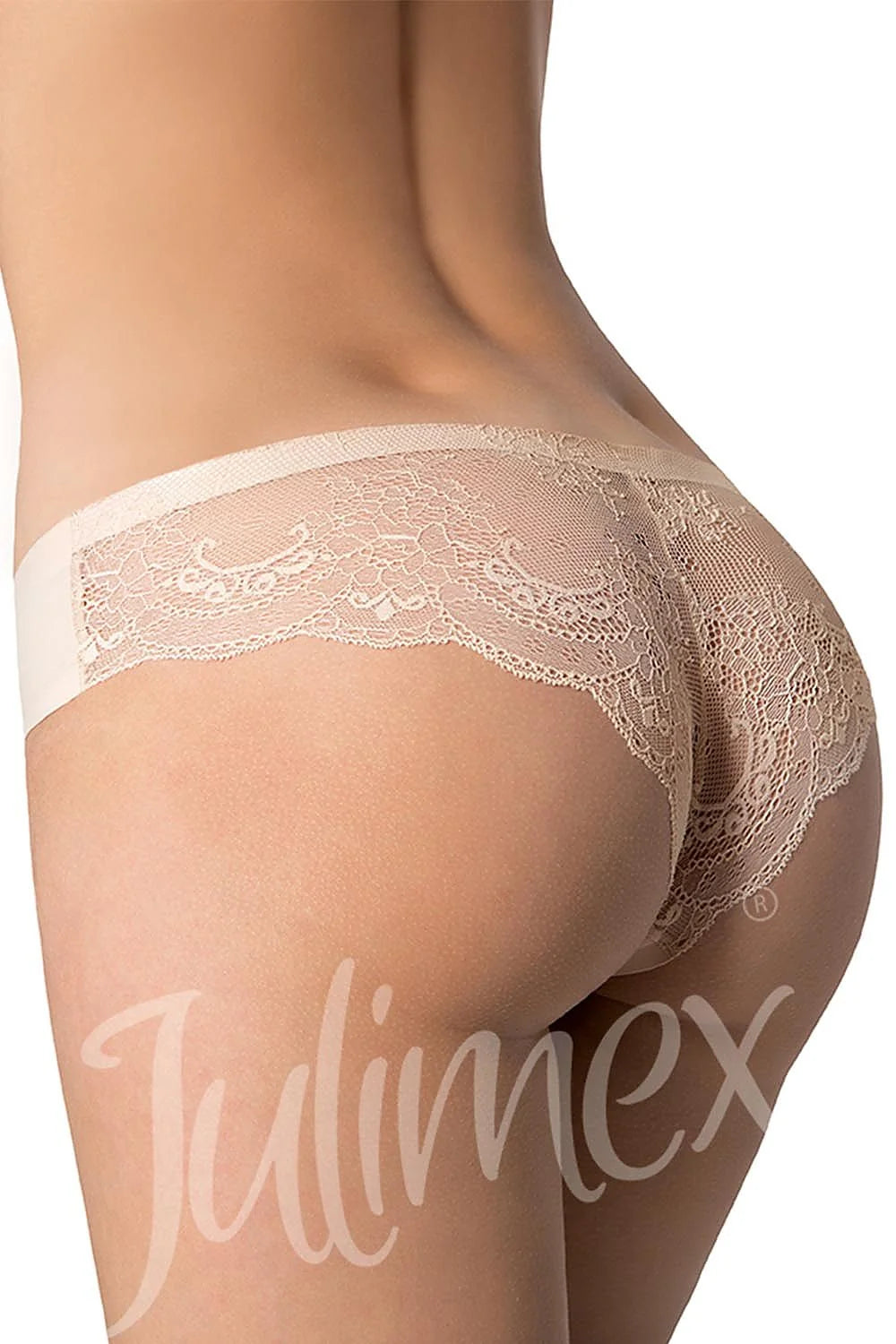 Culottes en dentelle blanche Julimex, élégantes et confortables, taille basse pour une allure romantique