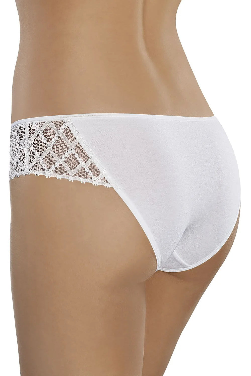 Culottes en dentelle blanche romantique confortables élégantes pour femmes avec motifs géométriques séduisantes intemporelles