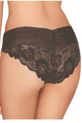Culottes en dentelle florale noire sexy et romantique pour une lingerie féminine élégante et sensuelle