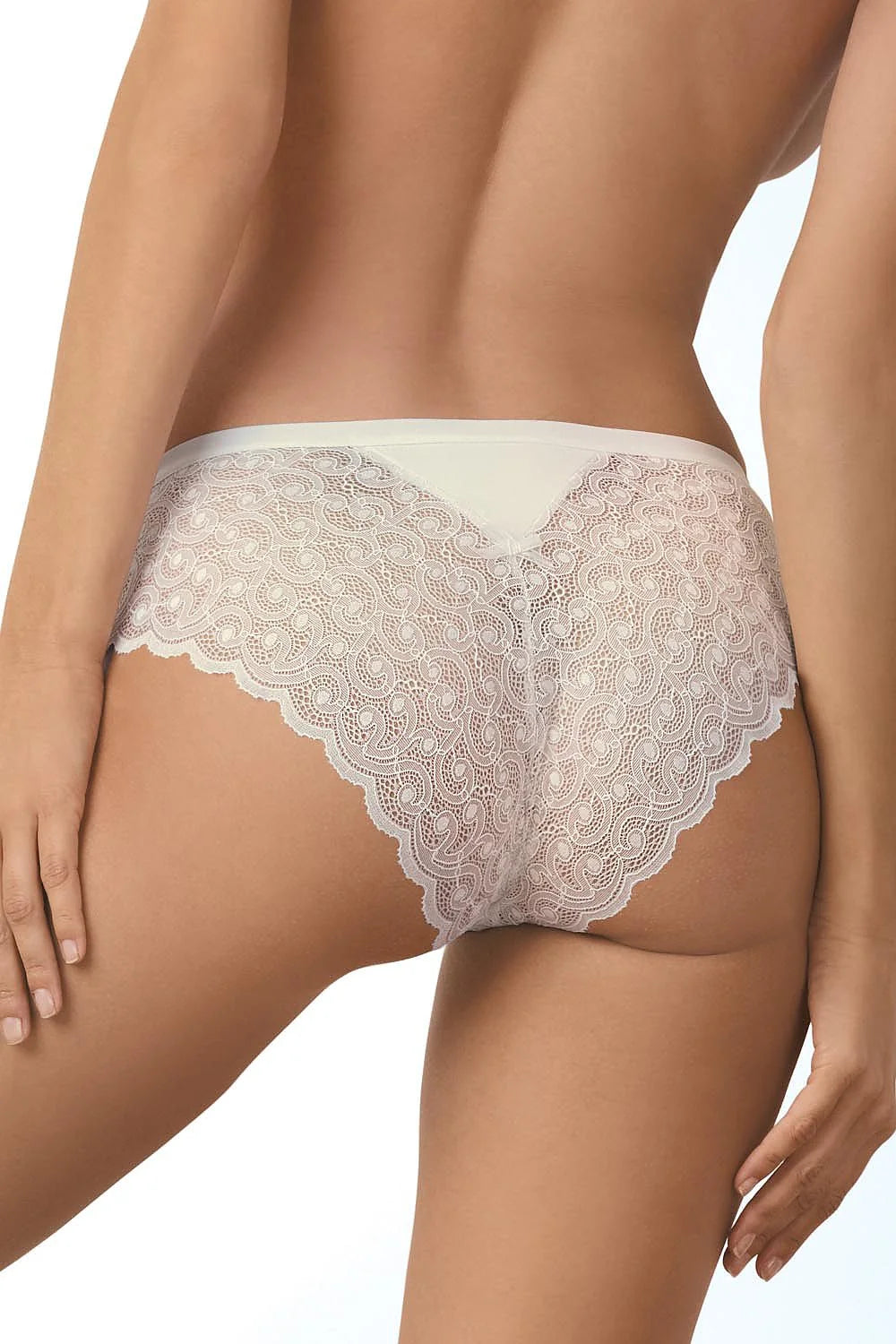 Culottes en dentelle ivoire Babell style romantique motifs floraux confort quotidien élégance féminine luxe