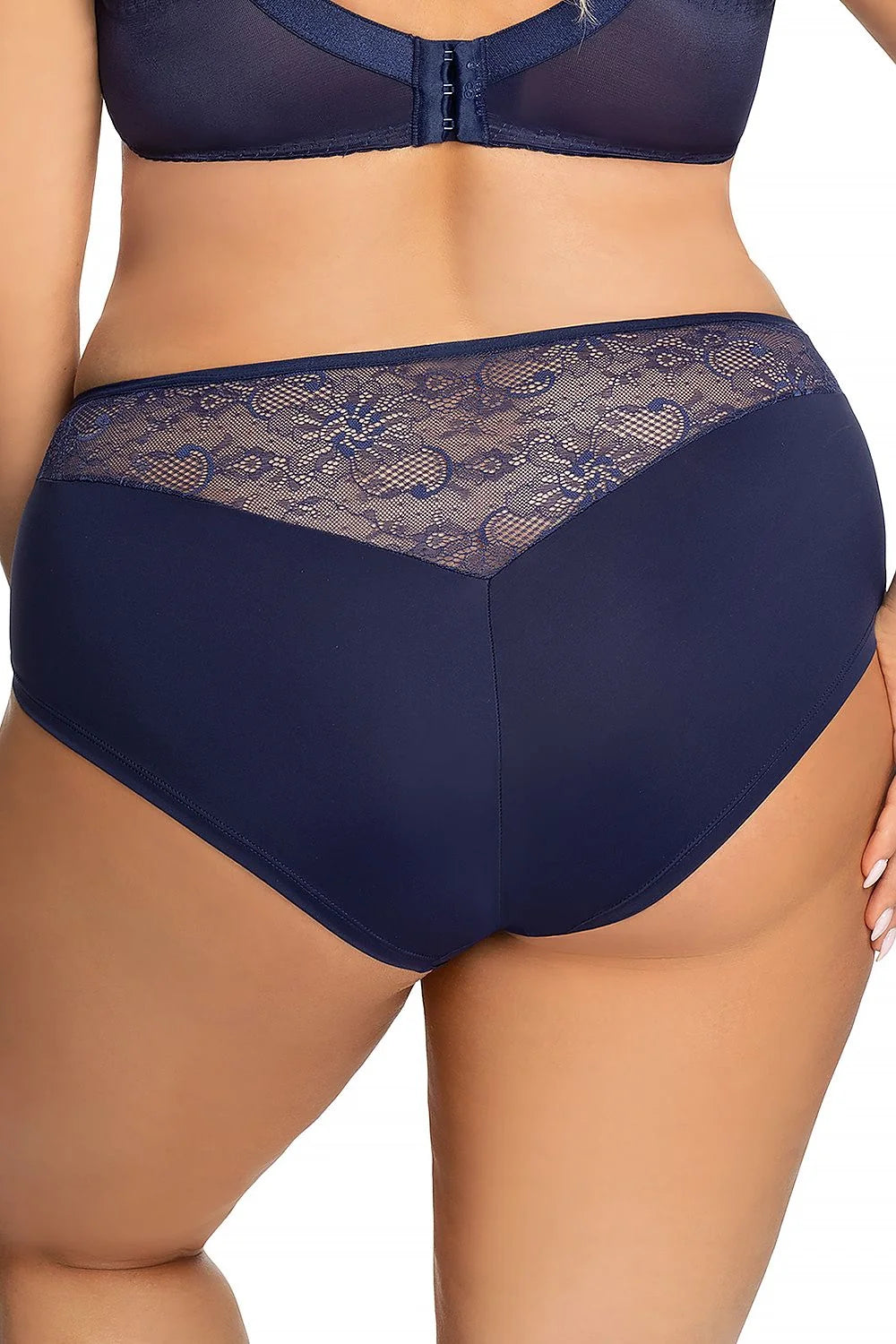 Culottes en dentelle microfibre Gorsenia Lingerie confortables et élégantes pour femme grandes tailles beiges