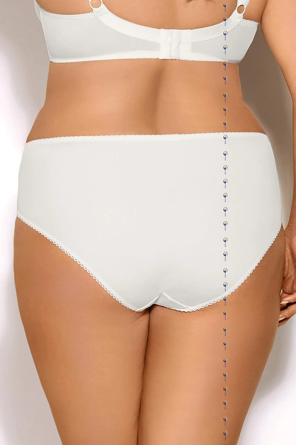 Culottes en dentelle microfibre Gorsenia Lingerie confortables et élégantes pour femme grandes tailles beiges