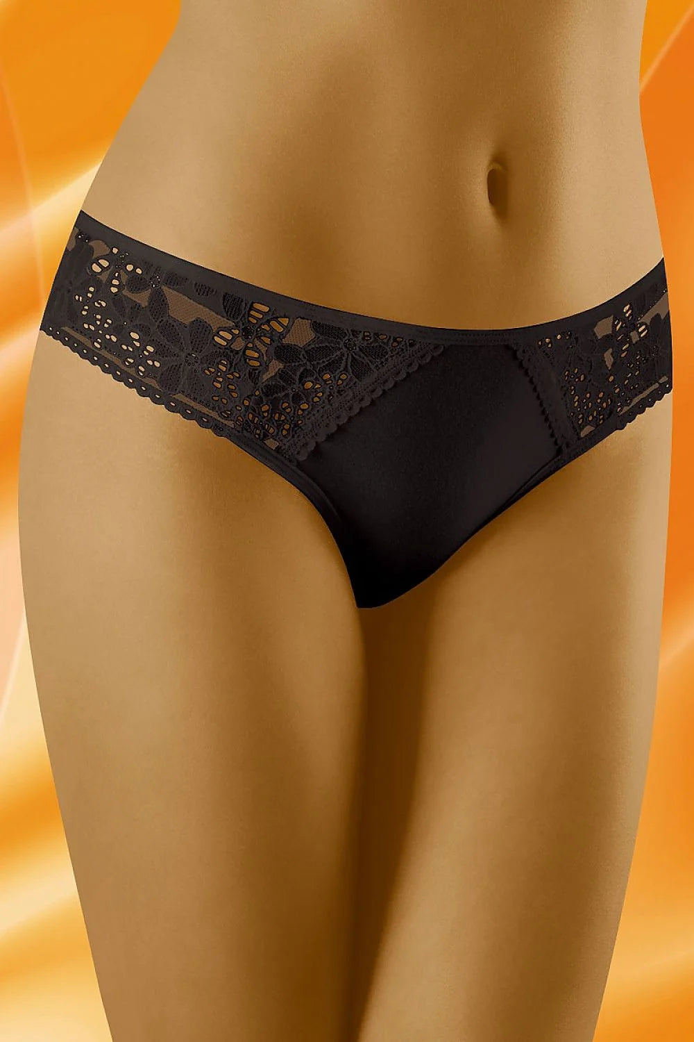 Culottes en dentelle noire sexy élégantes avec motif floral pour femme moderne et audacieuse
