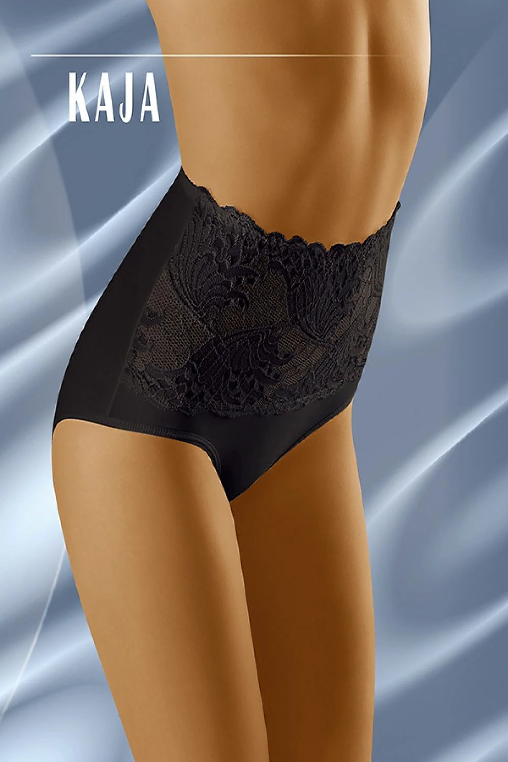 Culottes hautes dentelle noire sexy élégantes transparence broderies florales galbantes soutien silhouette lingerie féminine