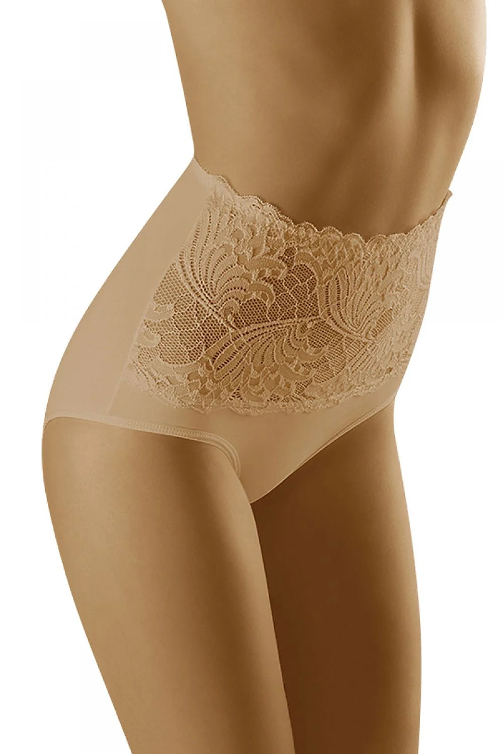 Culottes hautes dentelle noire sexy élégantes transparence broderies florales galbantes soutien silhouette lingerie féminine