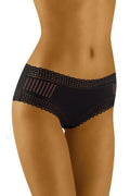 Culottes noires en dentelle et tulle élégantes pour allure sexy et confort féminin assuré