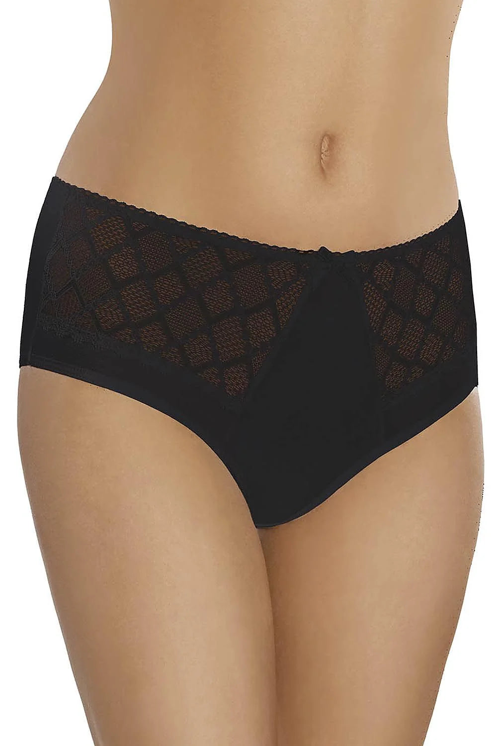 Culottes taille haute dentelle noire élégantes et confortables pour une lingerie féminine sophistiquée et stylée
