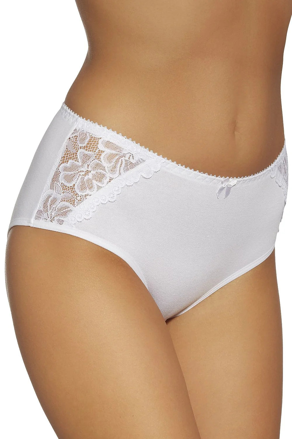 Culottes taille haute en coton et dentelle florale pour un confort romantique et élégant quotidien