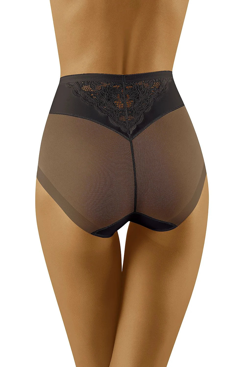 Culottes taille haute en dentelle noire élégante Wolbar motifs floraux confort chic féminin moderne