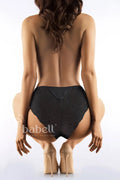 Culottes taille haute en dentelle noire sexy élégante avec motifs floraux transparents pour femme moderne
