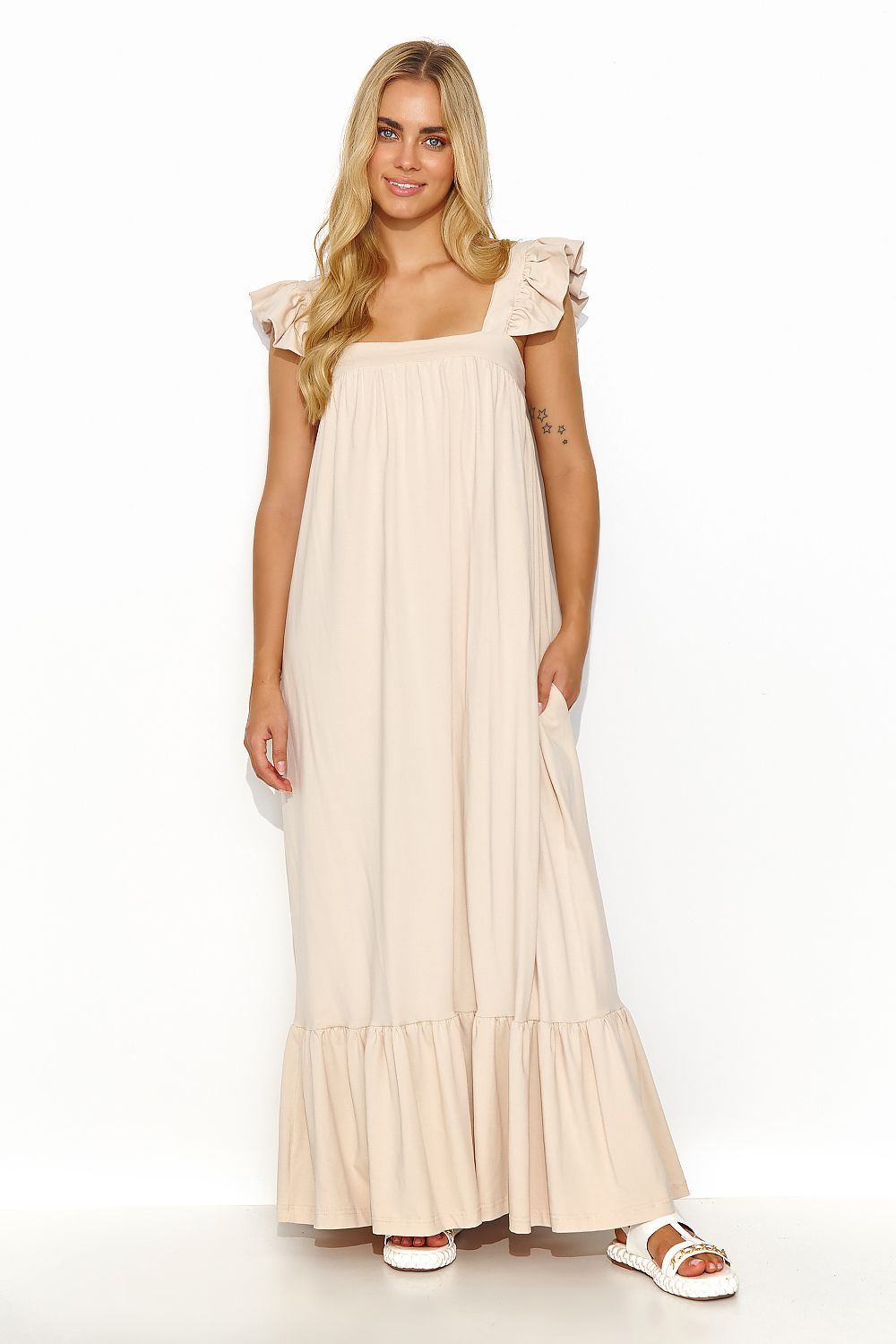  Robe de jour model 194343 Makadamia 