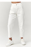  Pantalon en velours côtelé model 223242 Makadamia 