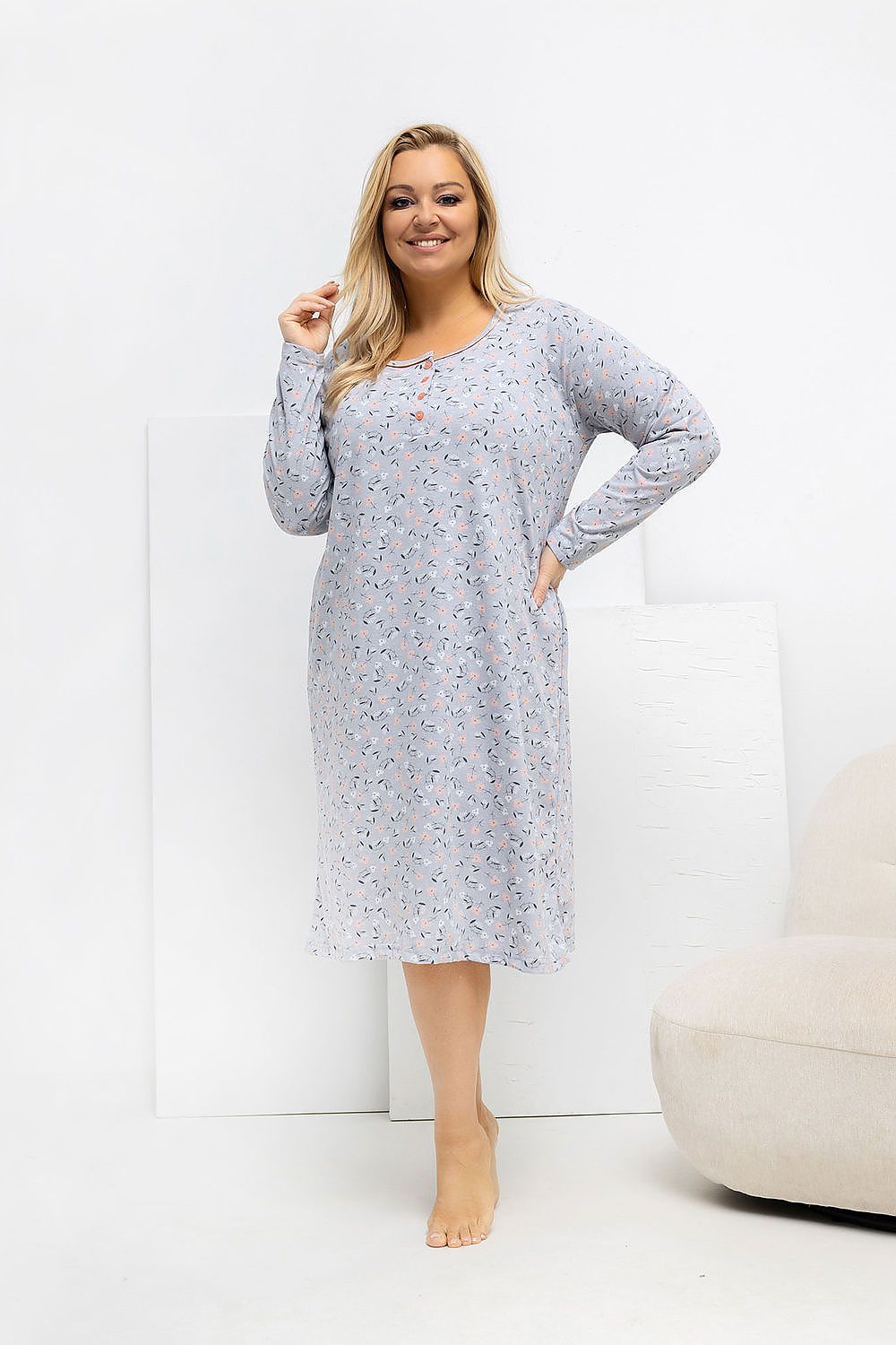  Chemise de nuit Plus Size model 223307 Forever Pink 