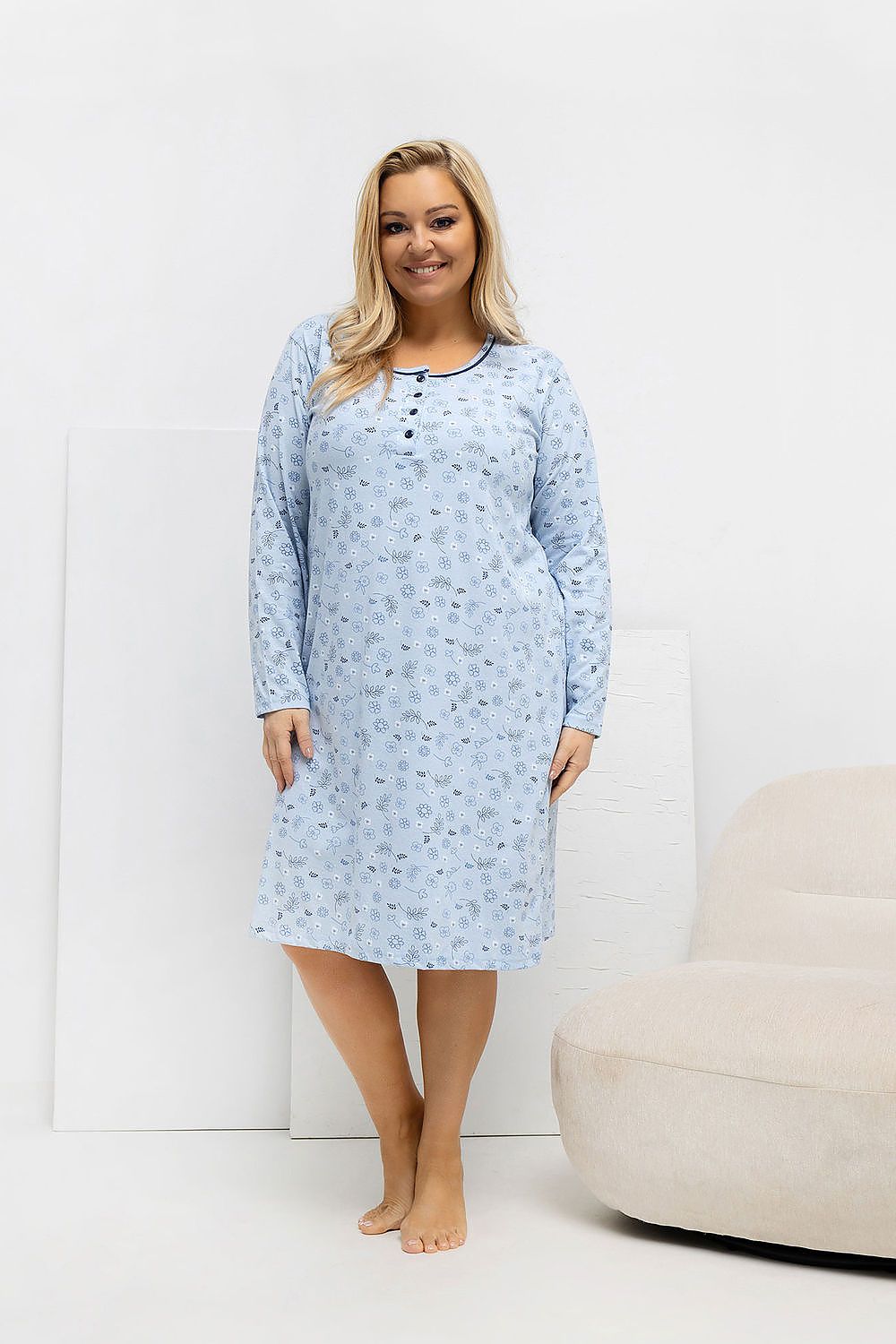  Chemise de nuit Plus Size model 223308 Forever Pink 