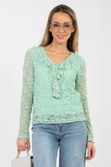  Blouse en dentelle model 223839 Rue Paris 