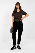  Pantalon en velours côtelé model 224056 Italy Moda 