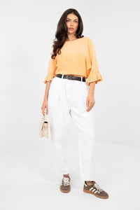 Pantalon en velours côtelé Italy Moda