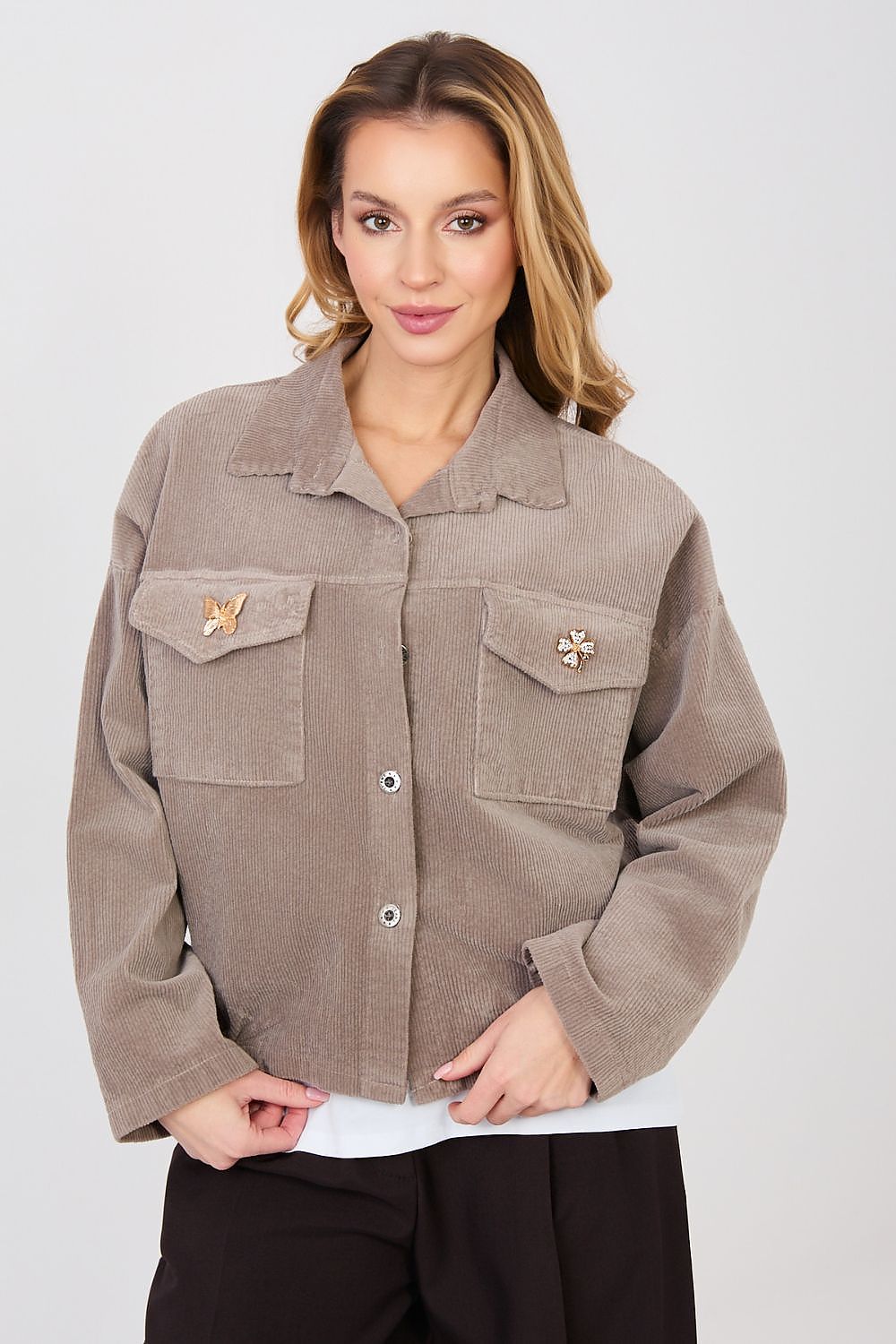  Veste en velours côtelé model 224980 Rue Paris 