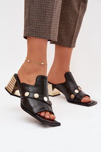 Des mules à talons Step in style