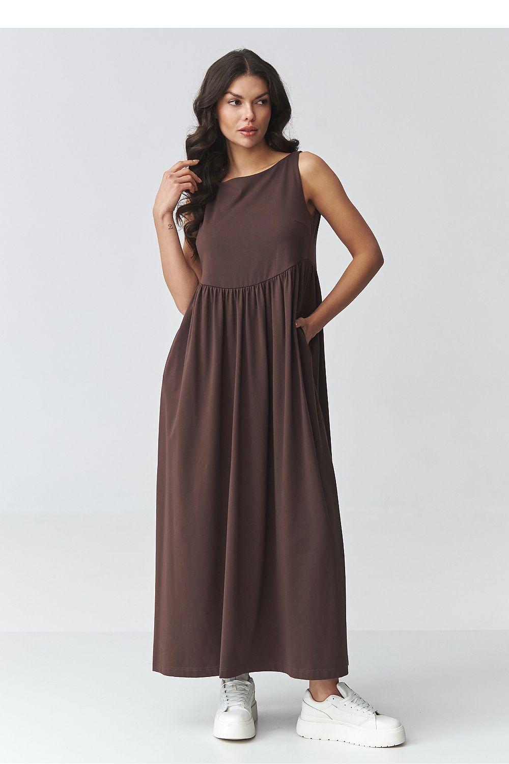  Robe de jour model 225639 Makadamia 