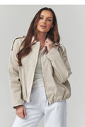  Veste en velours côtelé model 225692 Makadamia 