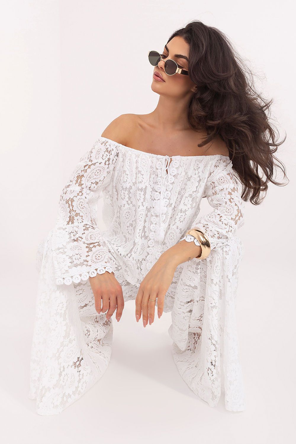  Pantalons en dentelle model 226611 Italy Moda 