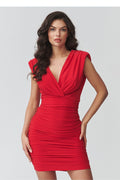  Robe de cocktail model 226859 Makadamia 