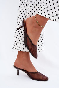 Des mules à talons Step in style