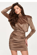  Robe courte model 232031 Makadamia 