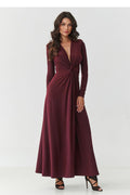  Robe longue model 232063 Makadamia 