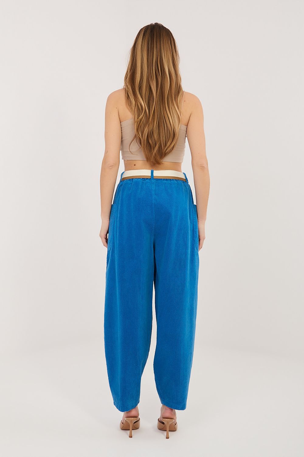  Pantalon en velours côtelé model 232197 Rue Paris 