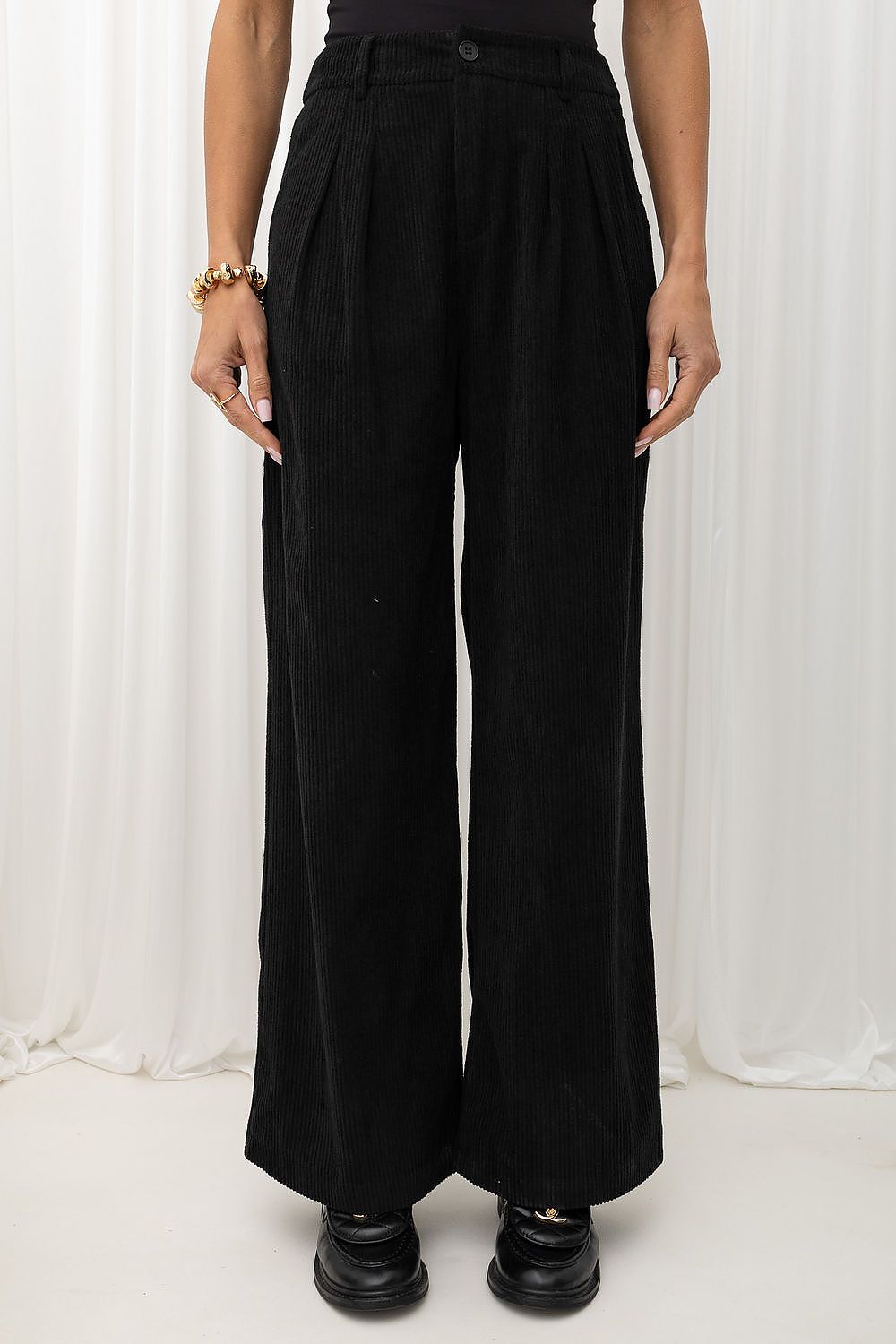 Pantalon en velours côtelé Italy Moda