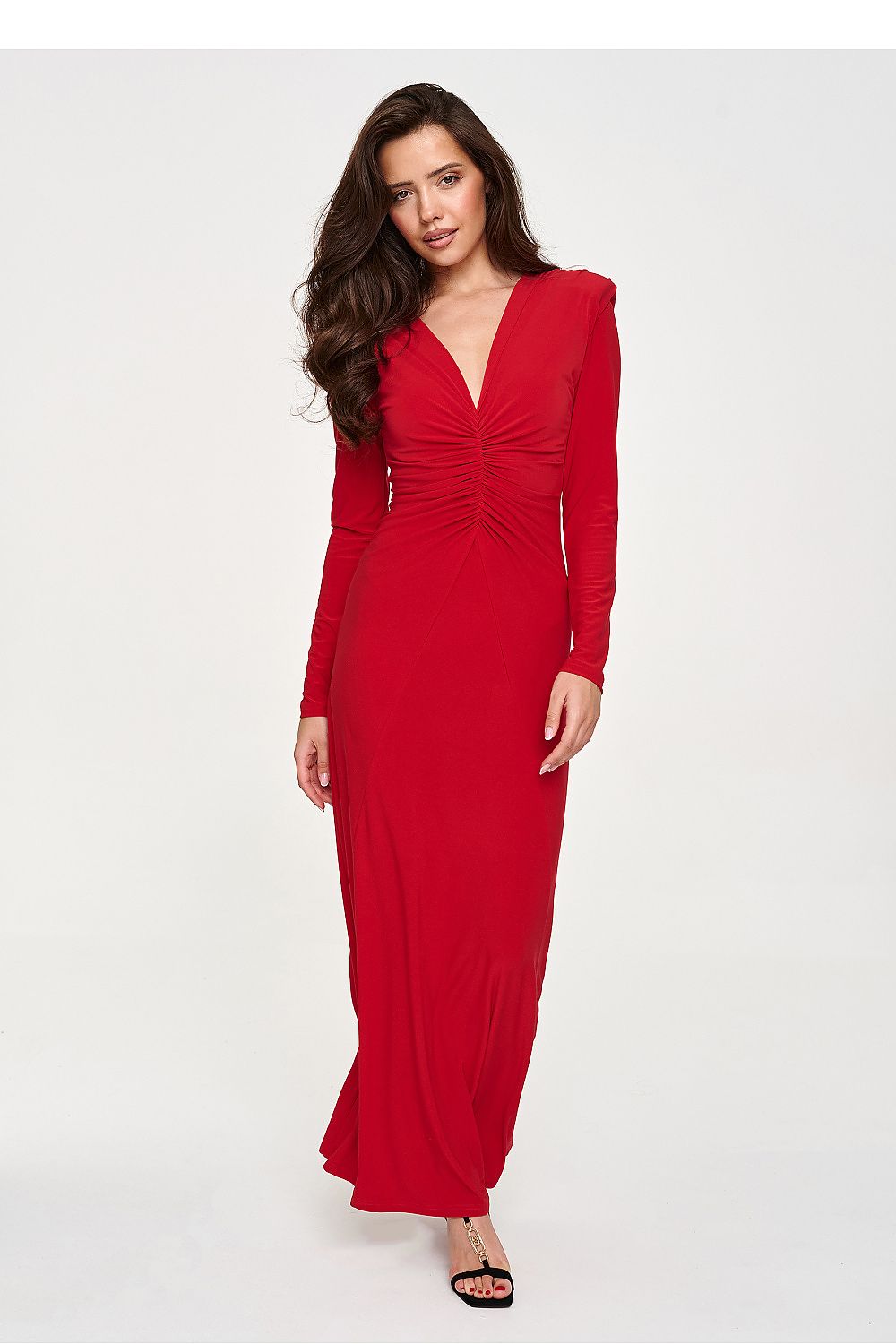  Robe longue model 232508 Makadamia 