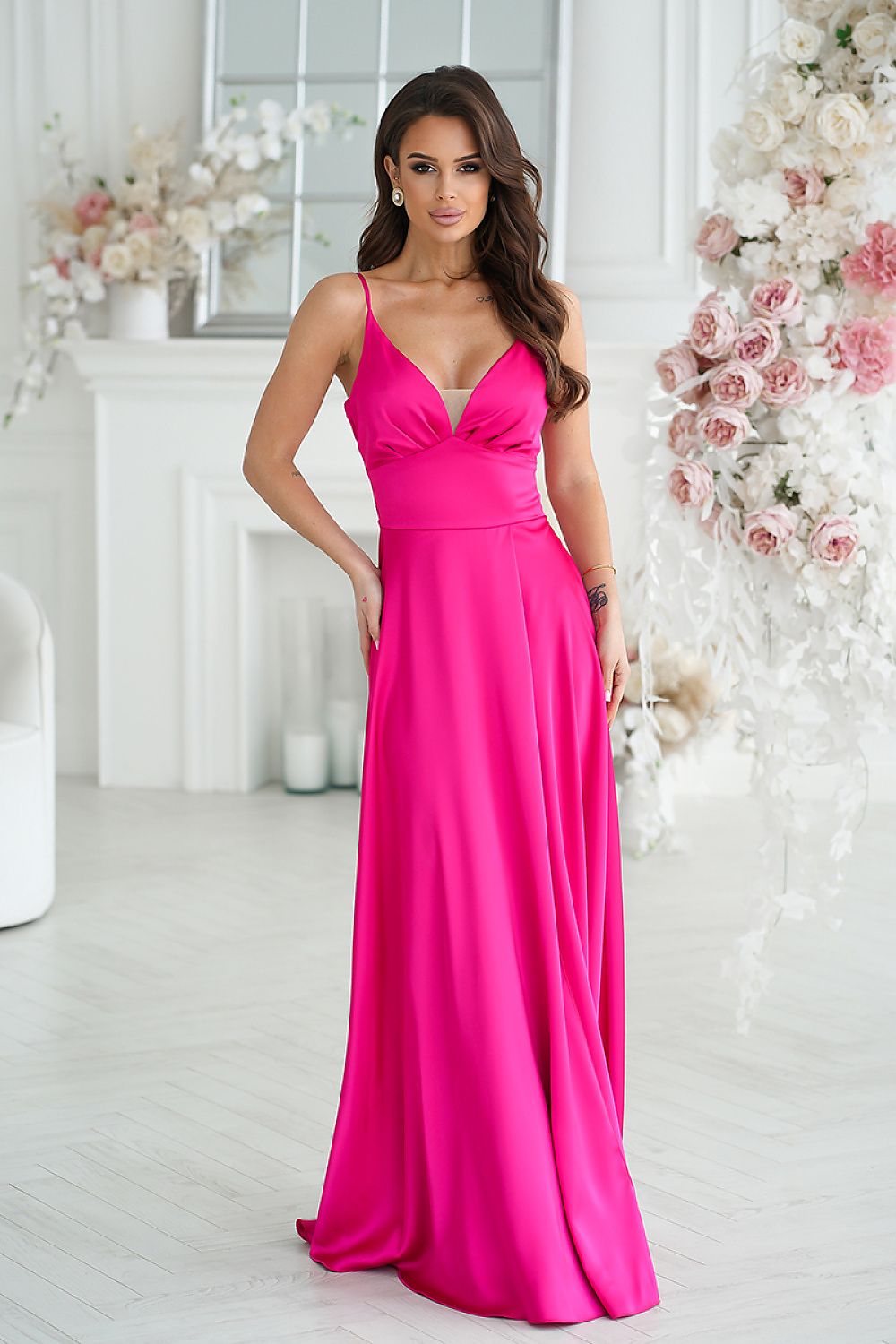 Robe longue Bicotone