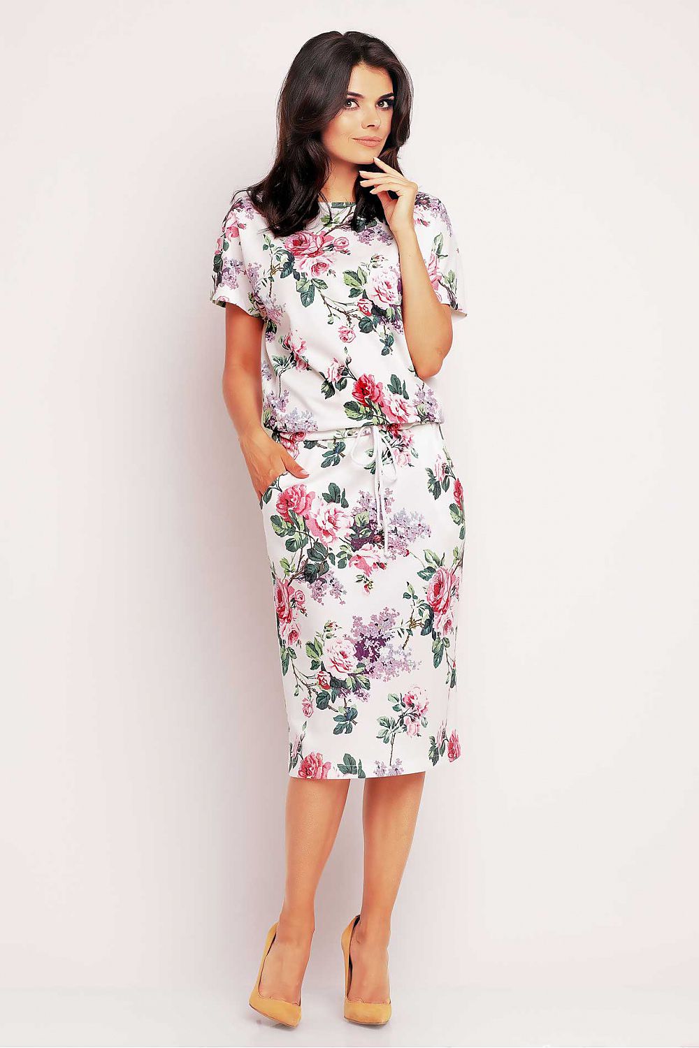 Robe de jour model 60138 awama 