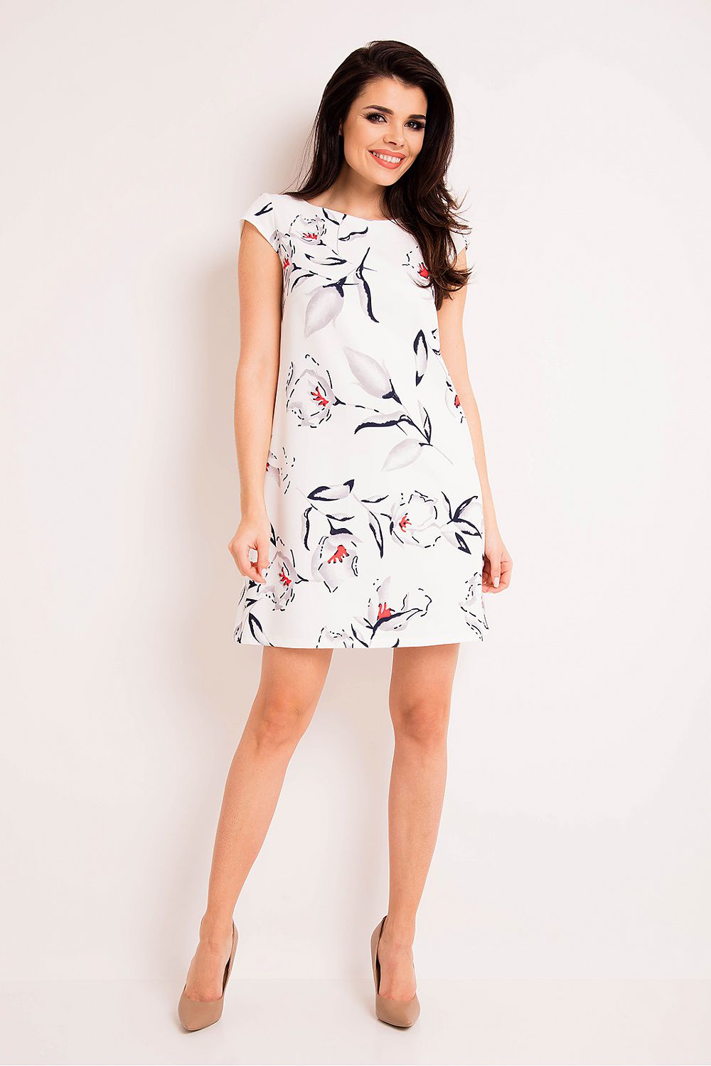  Robe de jour model 80444 awama 