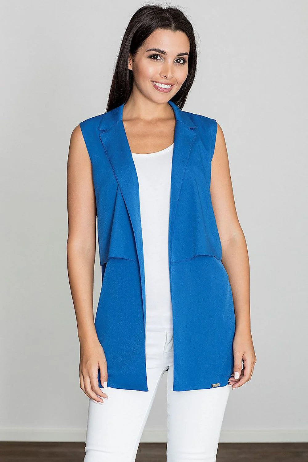 Gilet sans manches fluide moderne élégant beige pour femmes, style polyvalent, confort exceptionnel, mode féminine