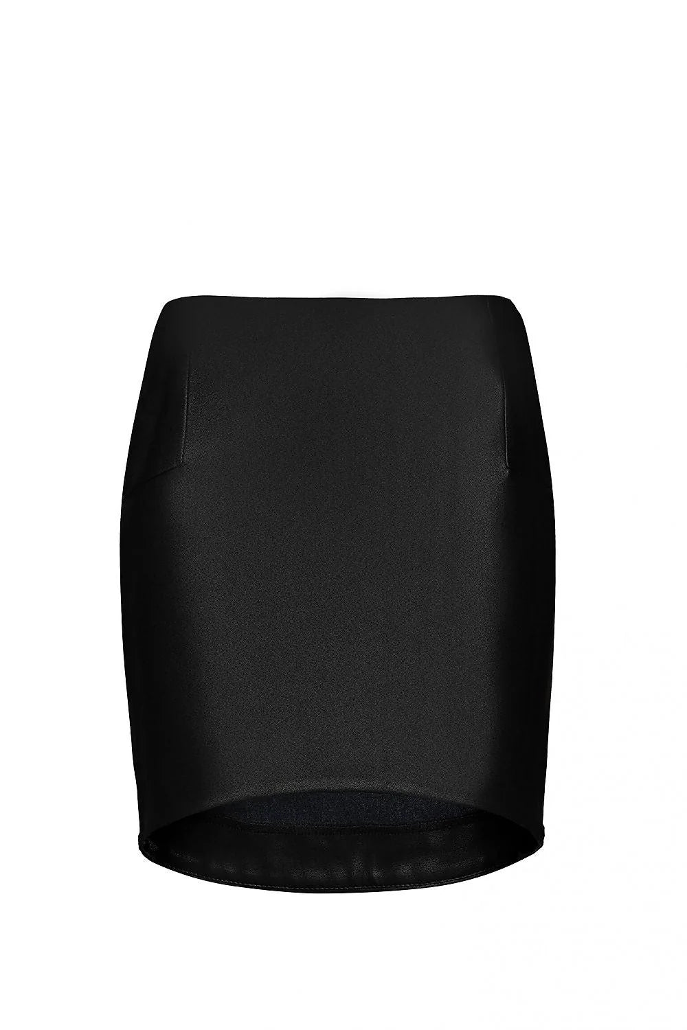 Jupe courte crayon chic en coton noir moderne pour silhouette affinée et élégante femme