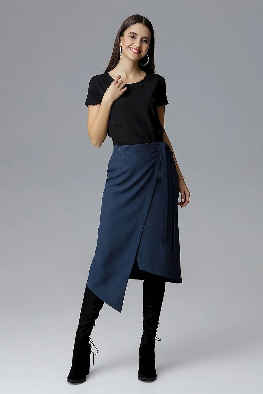 Jupe en soie asymétrique chic et moderne pour femme élégante soirée ou bureau tendance