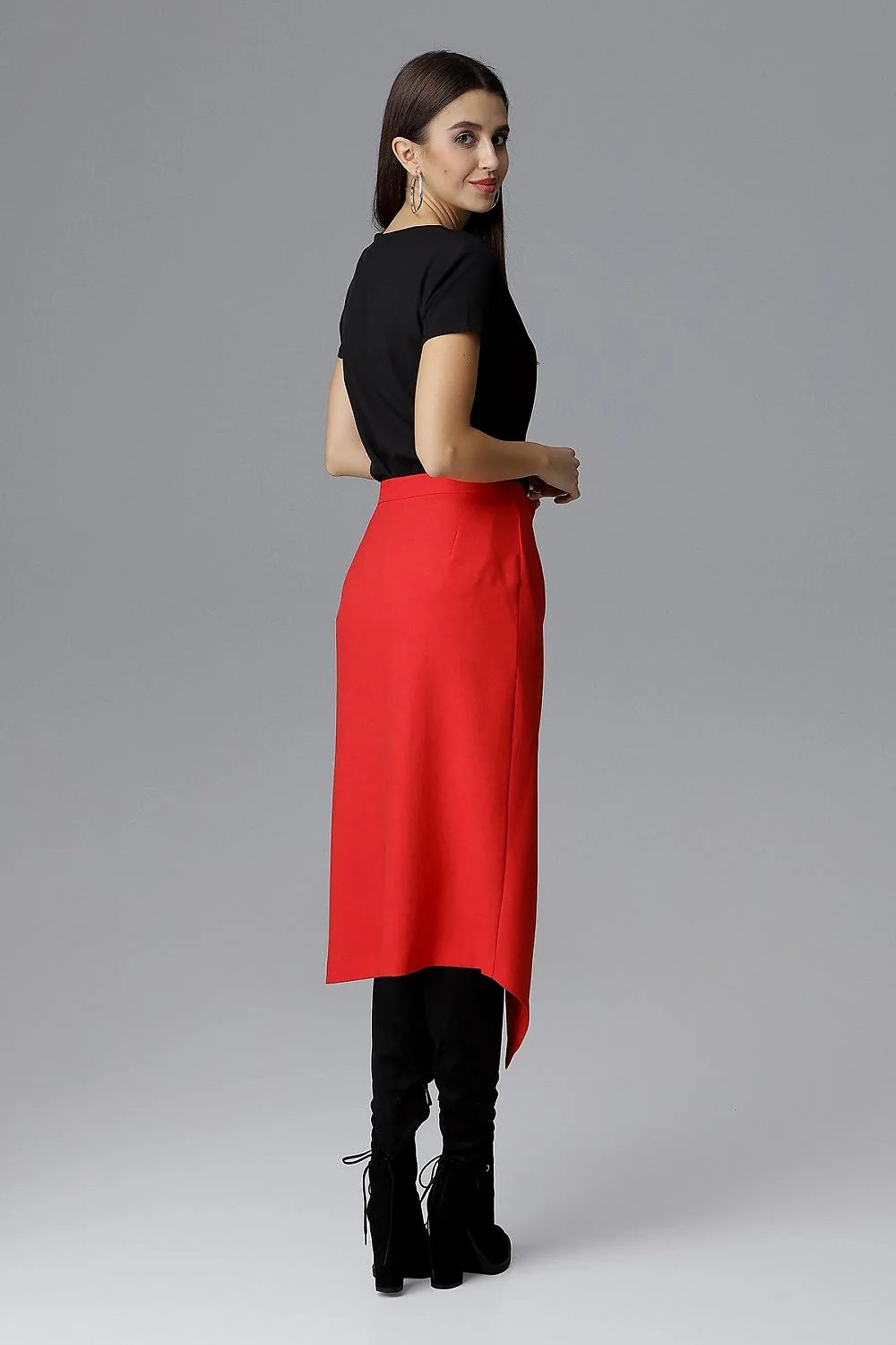 Jupe en soie asymétrique chic et moderne pour femme élégante soirée ou bureau tendance